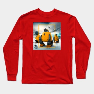 Robots team explorer antarctica Long Sleeve T-Shirt